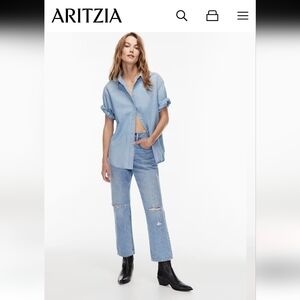 Aritzia Denim Forum The Joni high rise Loose Jeans,vintage inspired,grunge